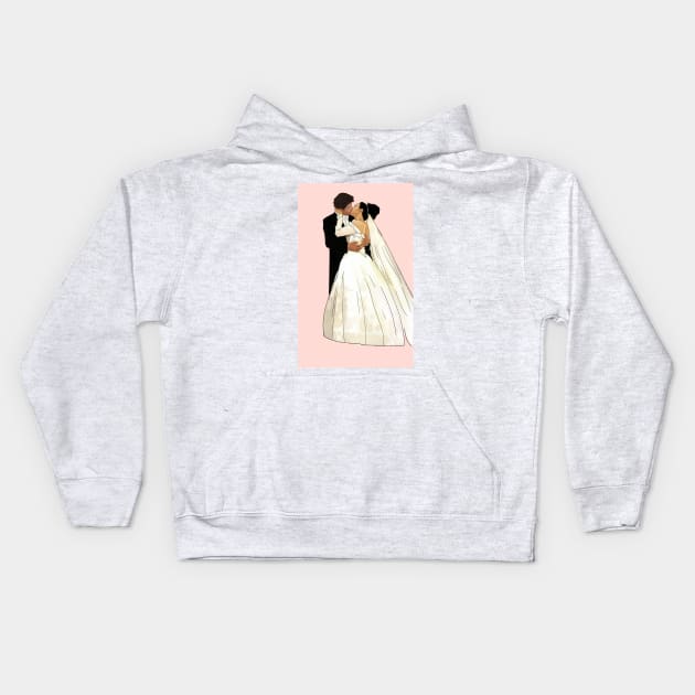 The nanny wedding Kids Hoodie by Sue Cranberry